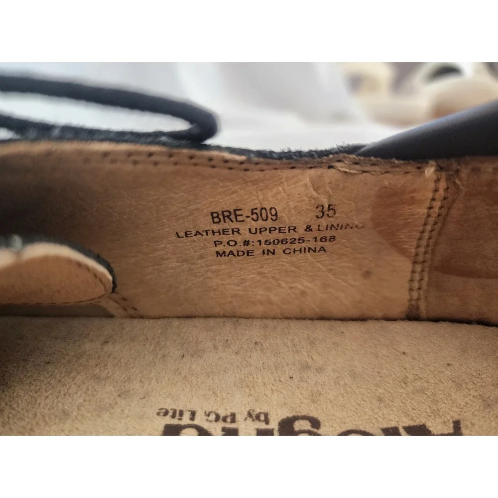 Alegria Brenna Leather Lace Up Oxfords Floral Dot Comfort Size 35 US 5 BRE-509